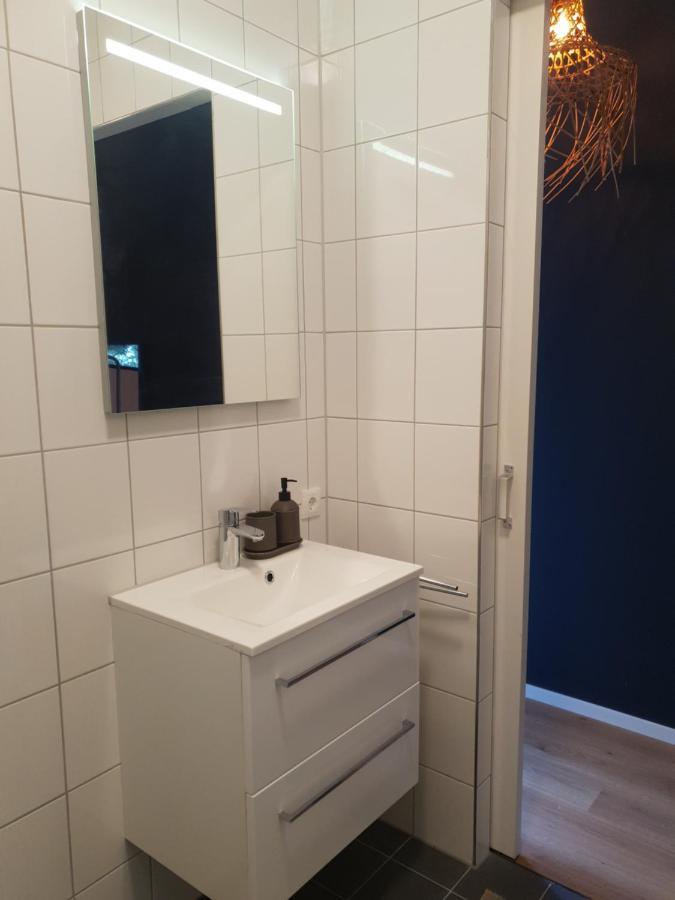 Вилла Modern Tiny House Op Rustig Watersportpark Elahuizen Экстерьер фото