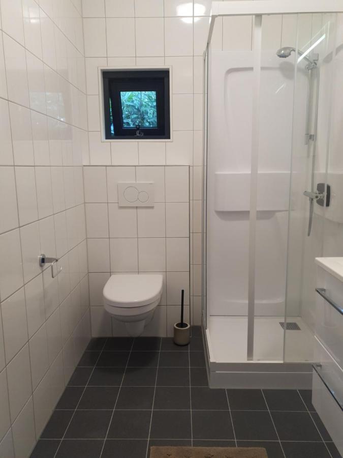 Вилла Modern Tiny House Op Rustig Watersportpark Elahuizen Экстерьер фото